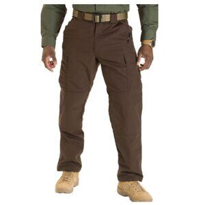 5.11 TACTICAL TacLite TDU Cargo Work Pants 34" Ripstop Rugged Brown Mens XL Tall